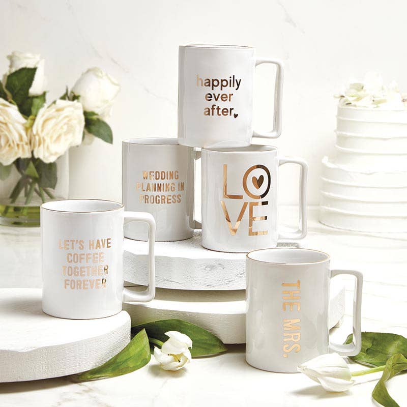 Gold Foil Organic Mug - Wedding Planning