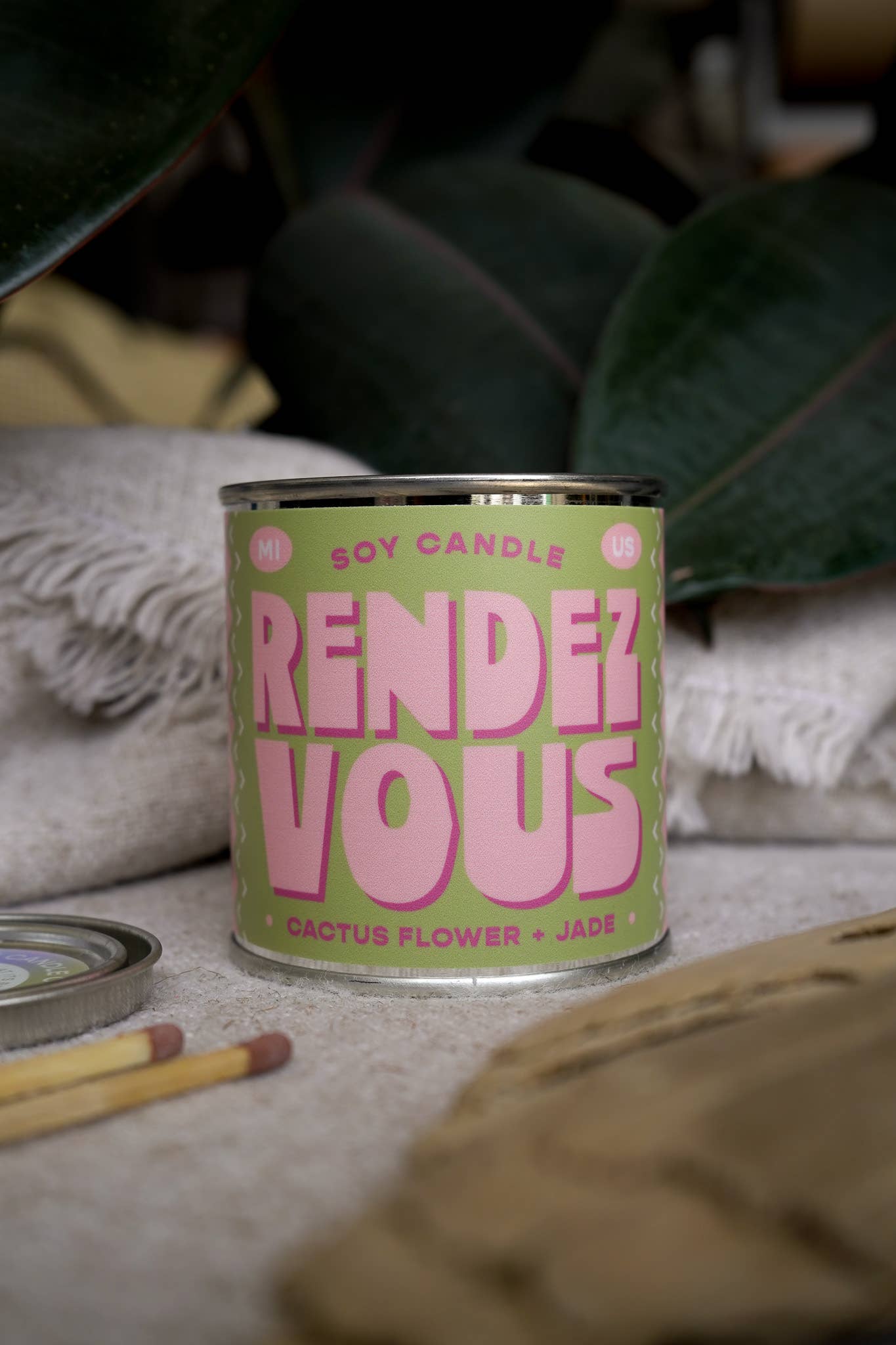 Rendezvous | Cactus Flower + Jade 8oz Soy Candle