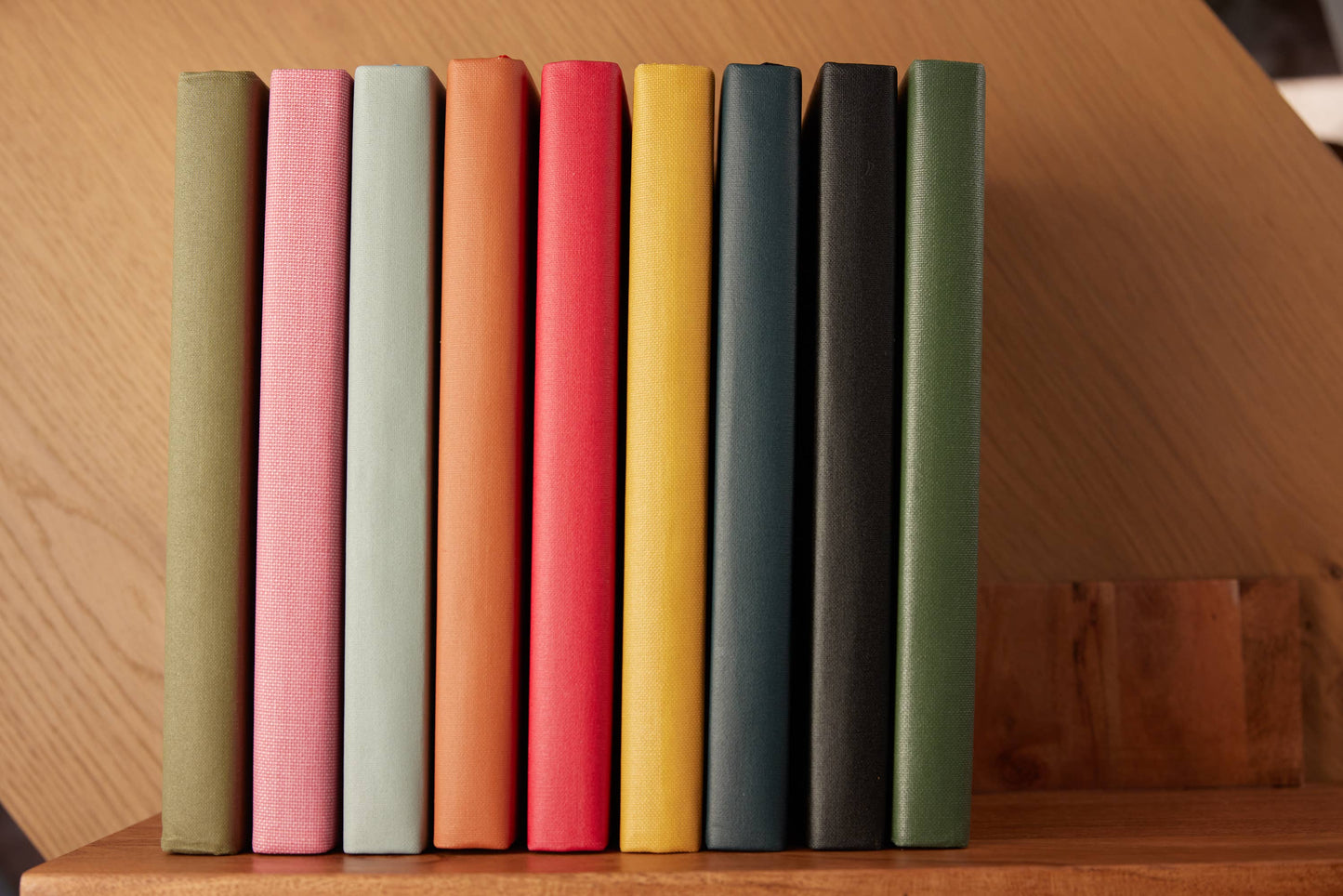 The Daily Planner - Hardcover with Library Buckram Cover: Olive