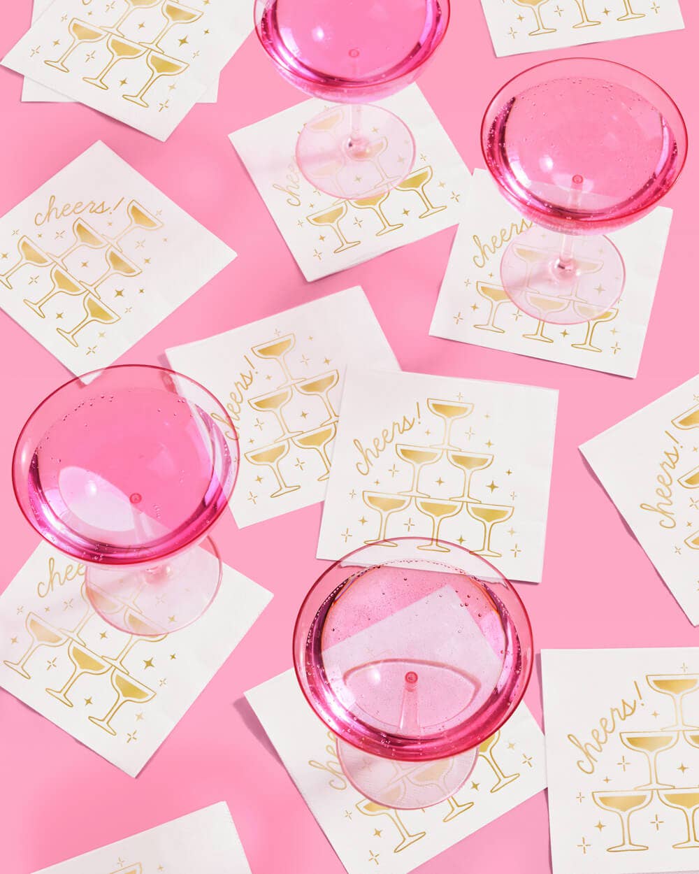 Gold Cheers Napkins - 50 foil napkins  New years eve NYE 2026