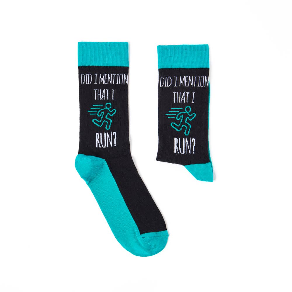 Unisex Did I Mention I Run? Socks : 6 - 11