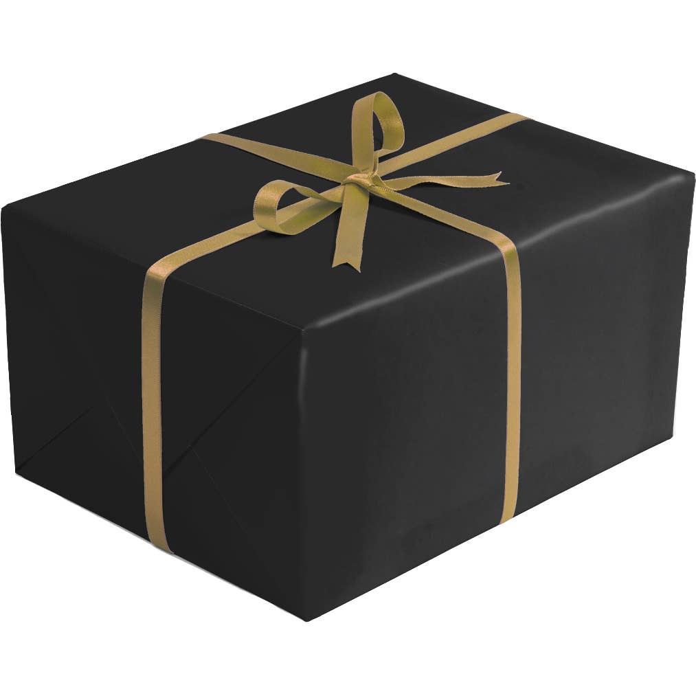 Black & Gold Kraft Gift Wrapping Paper