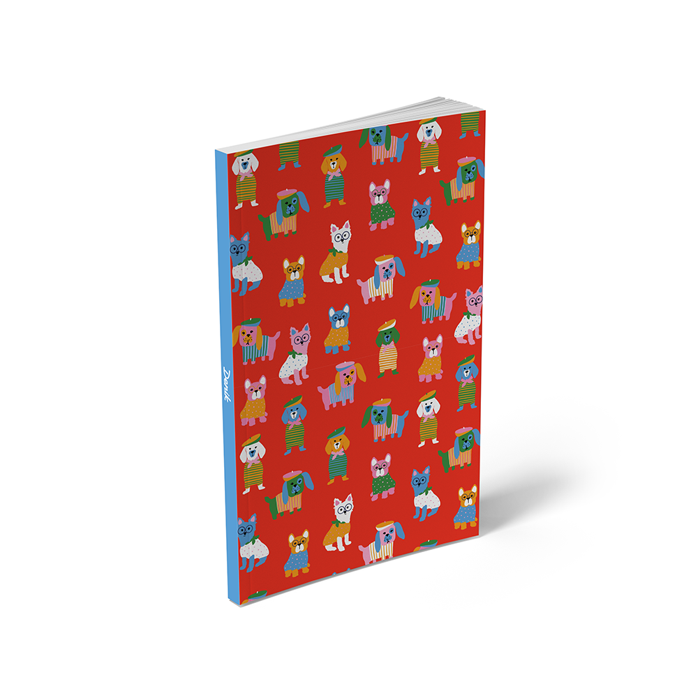 Paris Pups Classic Layflat Notebook Journal LFC2654L