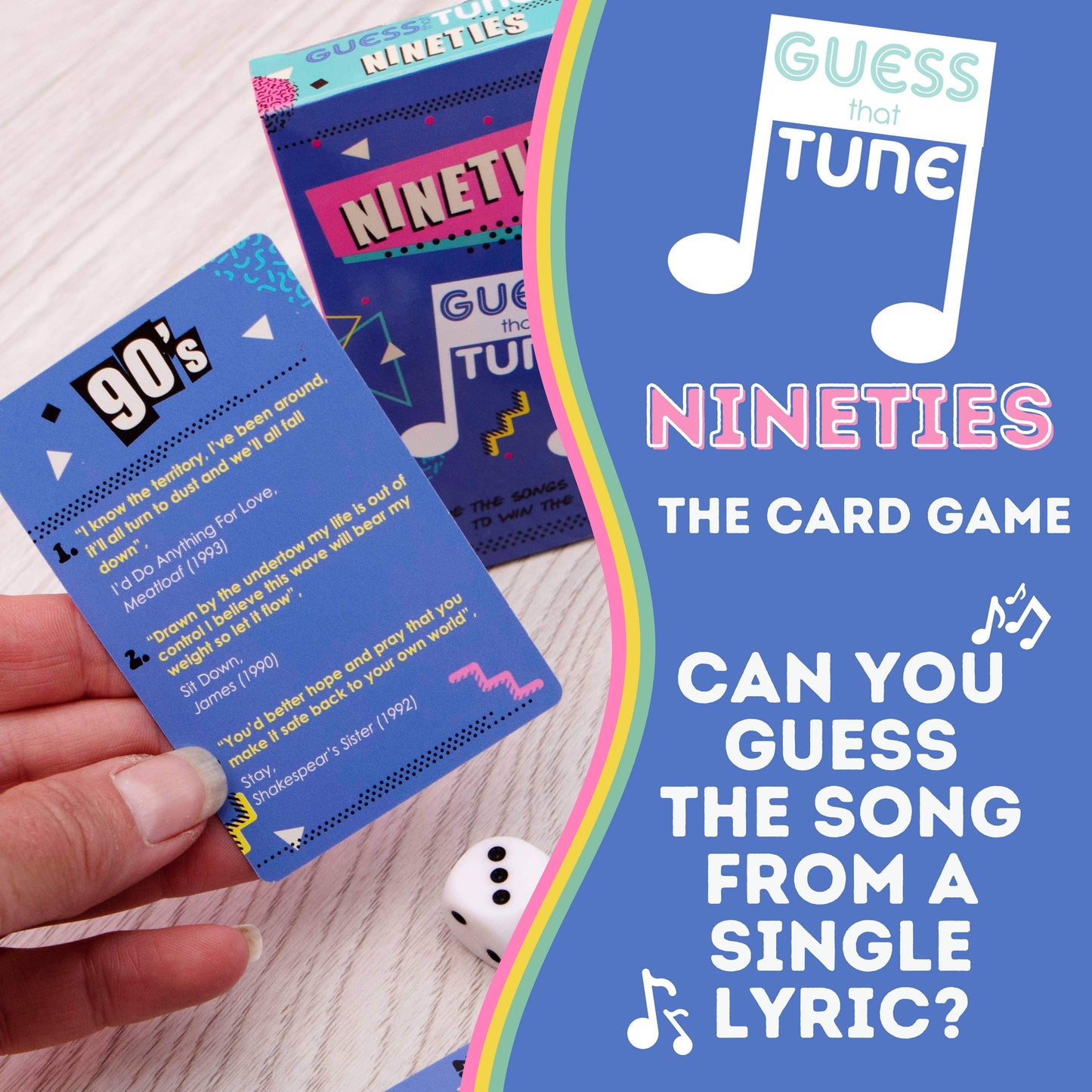 Nineties Guess That Tune - Music Quiz Family/Party Card Game
