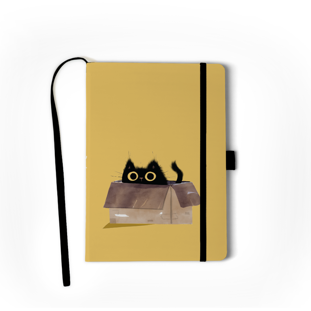 Black Cats Hardbound Layflat Notebook Journal HBLFE2276L