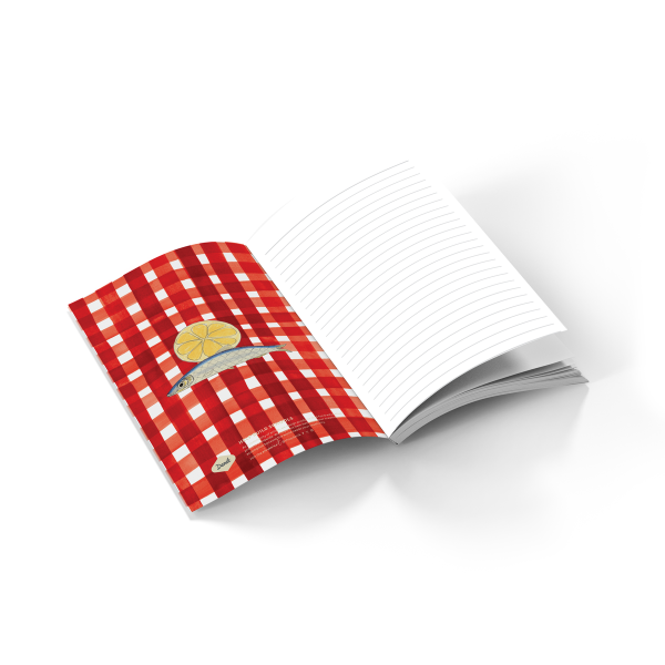 Tinned Fish Soft Touch Classic Layflat Notebook LFC2207L