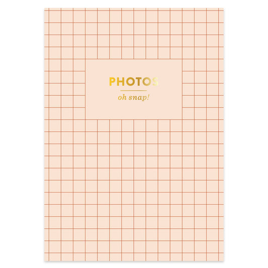 Oh Snap Pink Ledger 4x6 Photo Album