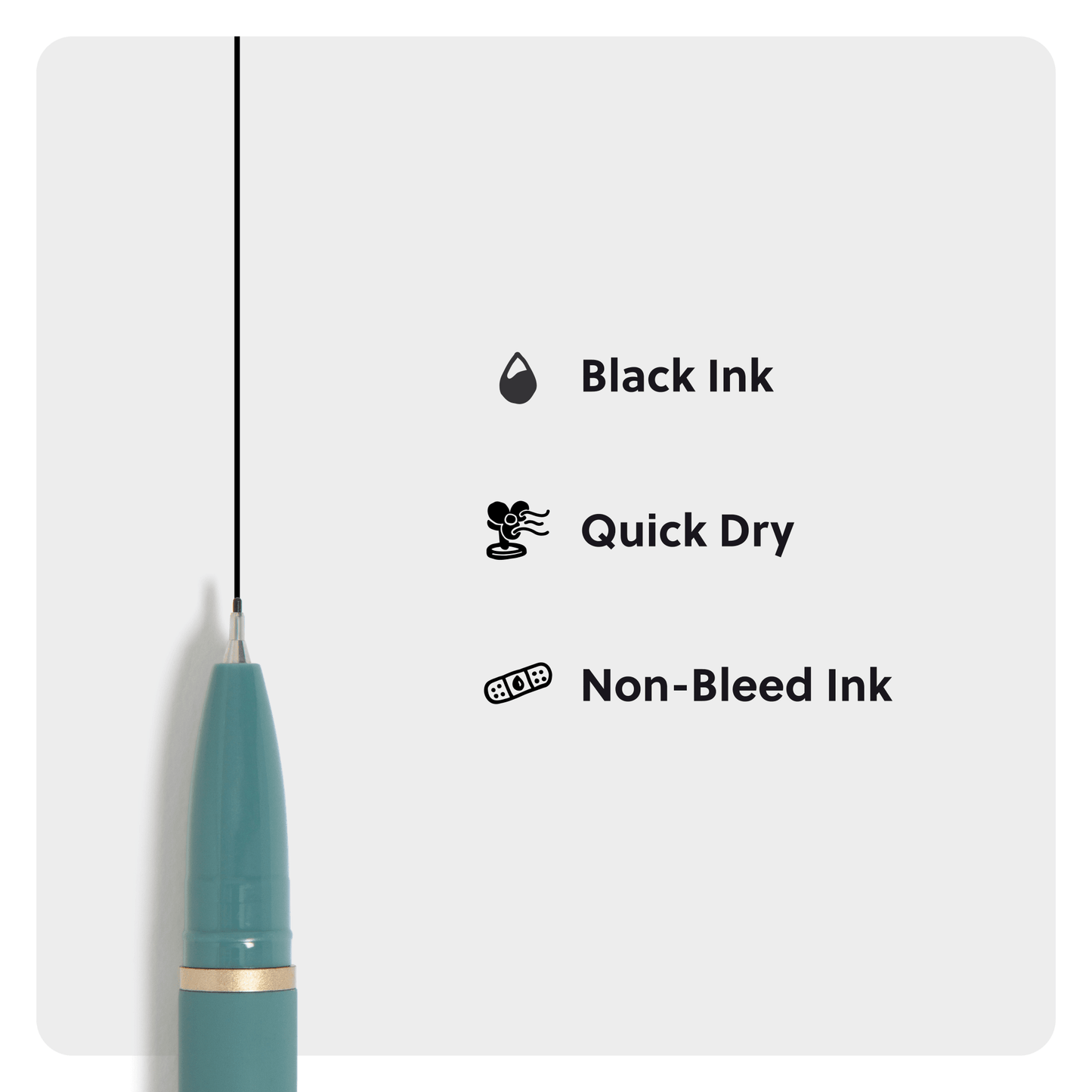 U Brands Soft Dye Hues Felt Tip Pens, 3 CT Assorted Colors