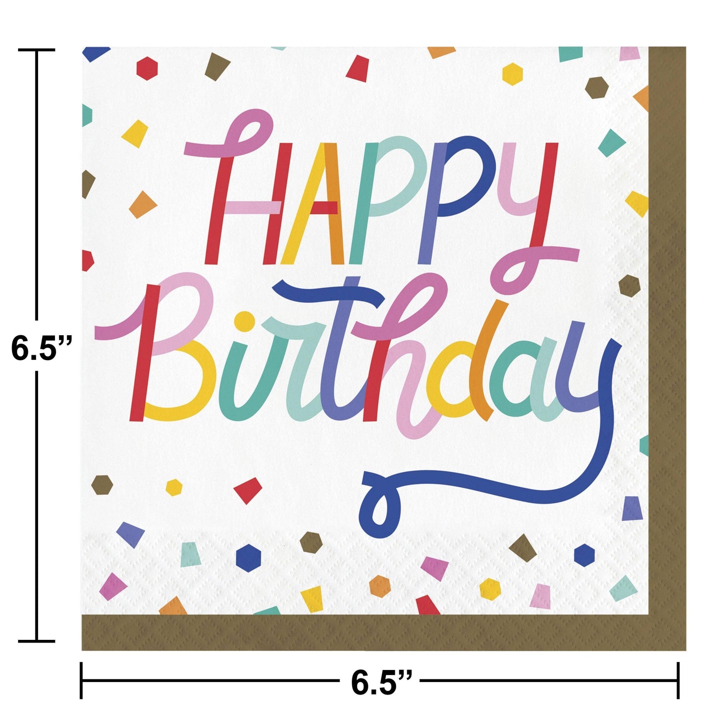 Birthday Confetti 2Ply Luncheon Napkin, 16/Pkg