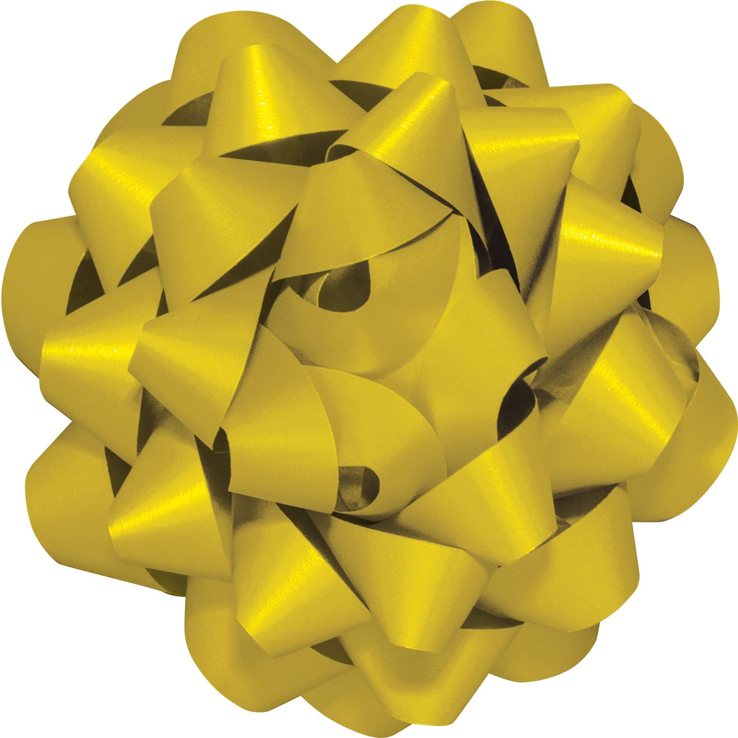 3.5" Yellow Poly Matte Bow