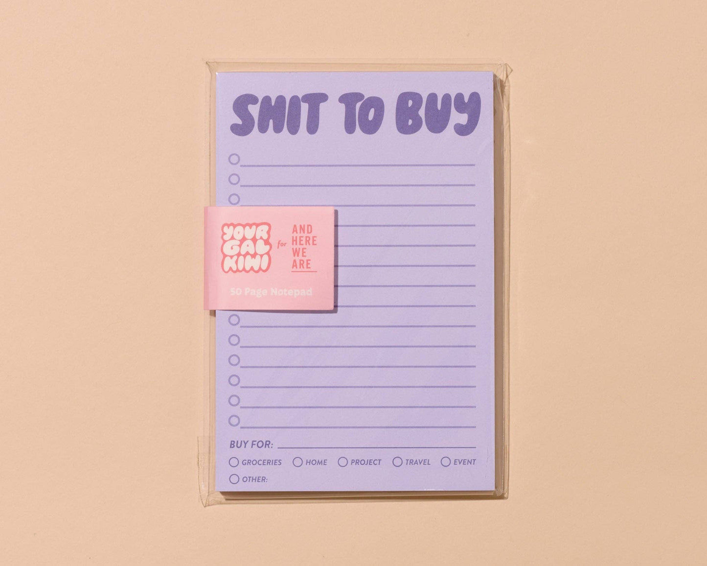 Shit To Buy Notepad