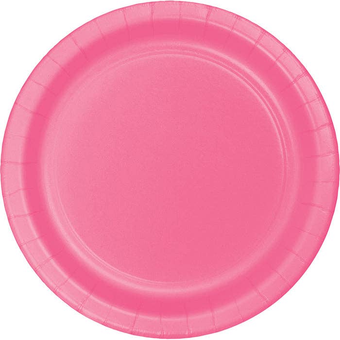 Candy Pink Value Friendly Paper Dessert Plates, 8/Pkg