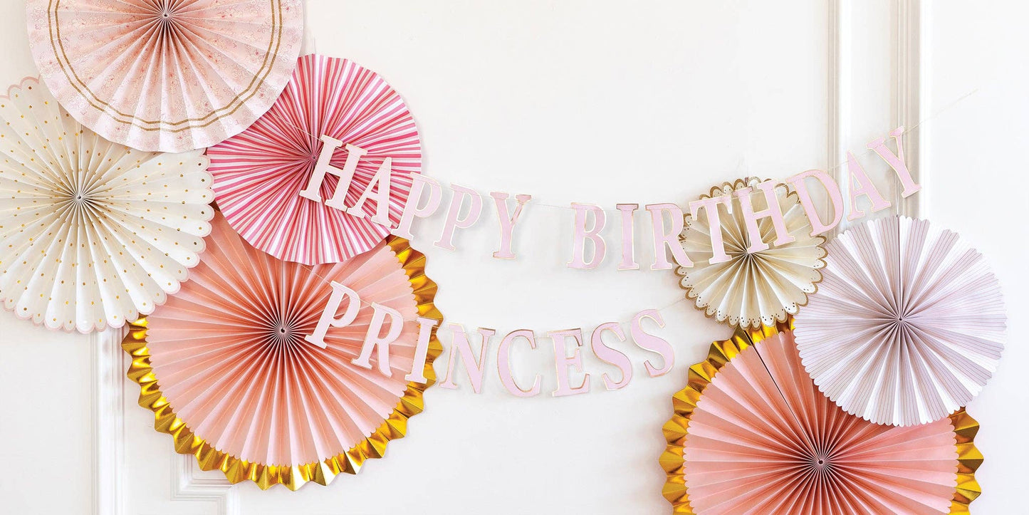 Princess Happy Birthday Banner