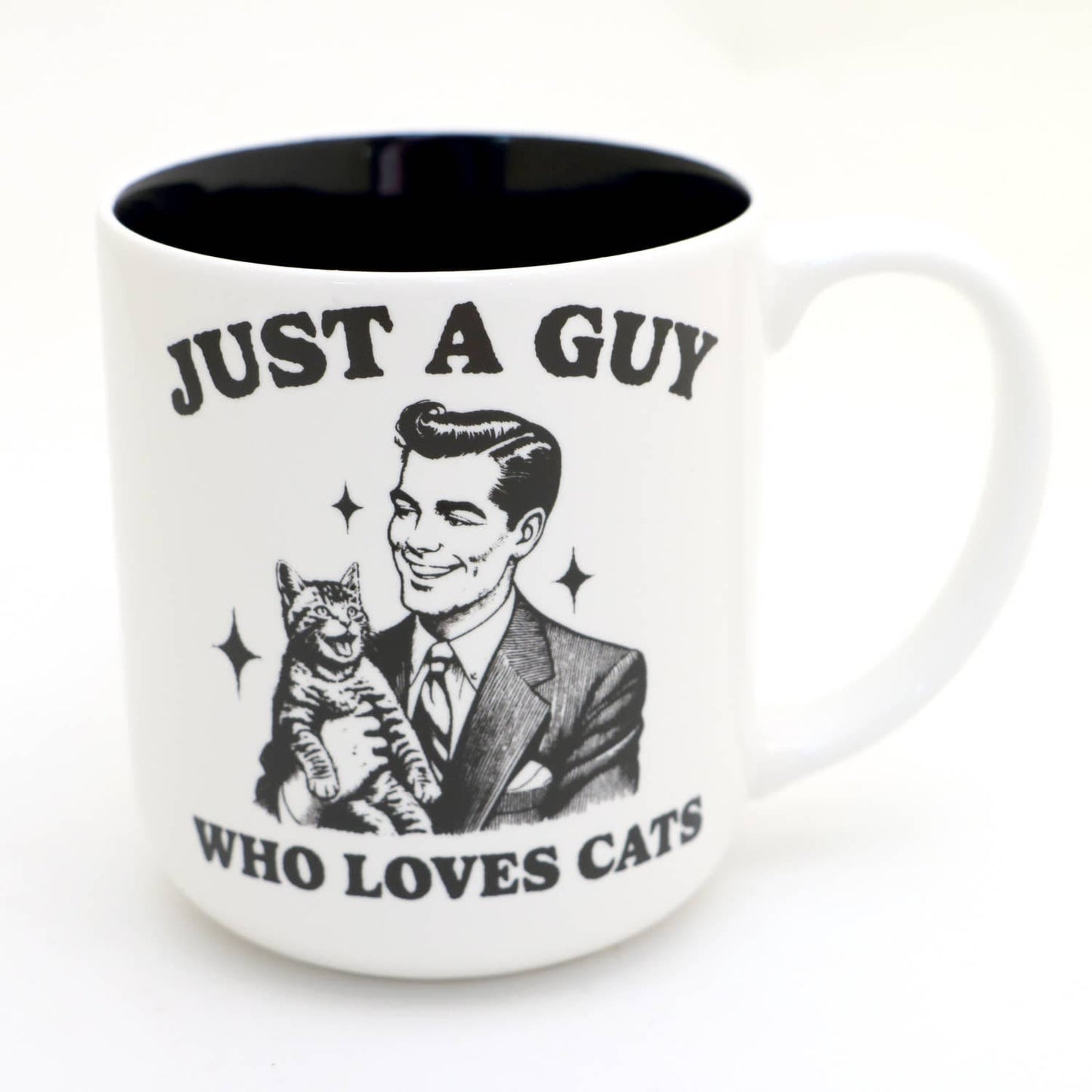 Just a Guy Who Loves Cats mug, Cat Dad, men and cats