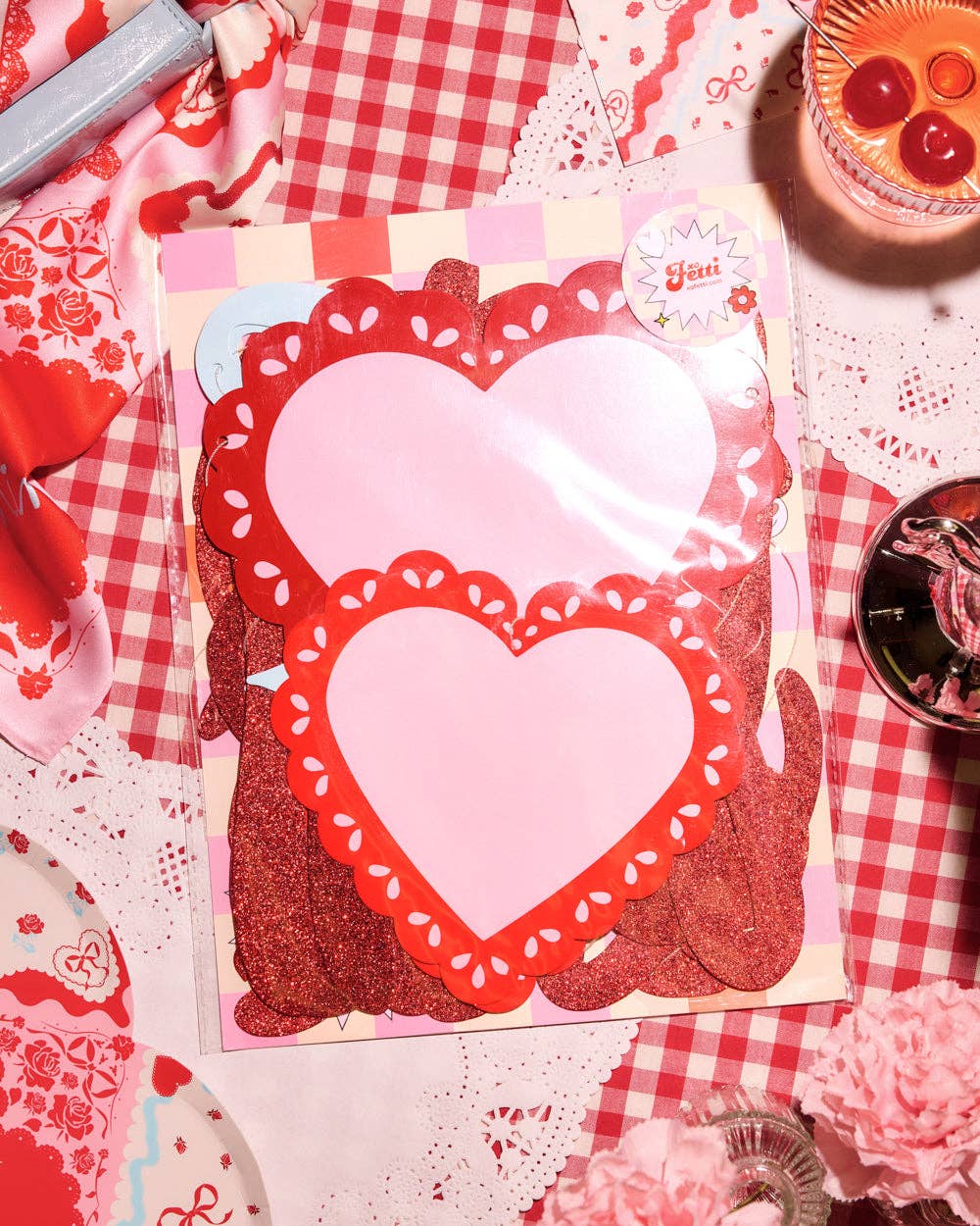 Happy Valentines Banner | Glitter Vday, Galentine's