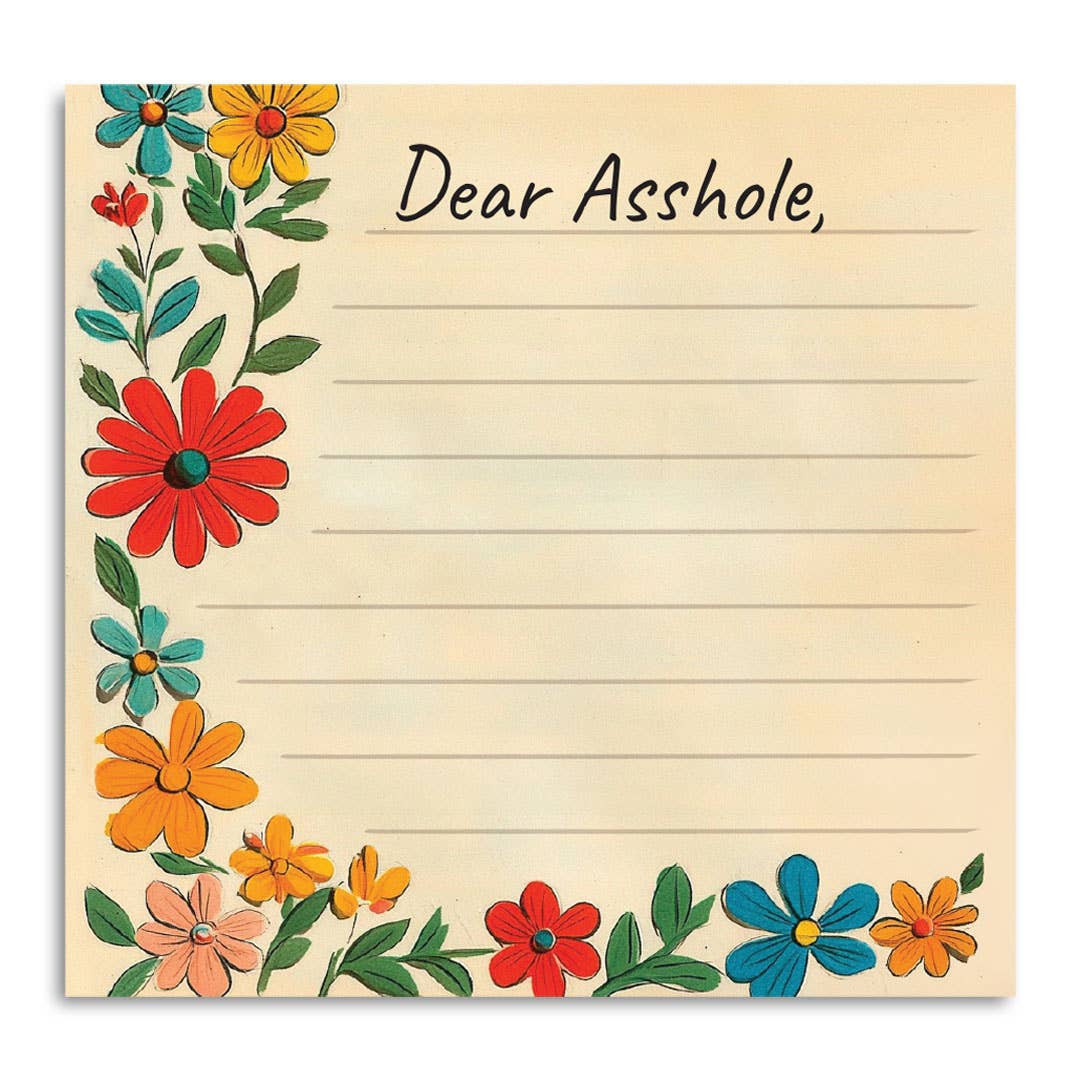 Dear Asshole - Sticky Note Pad