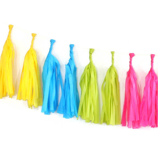 Neon Tassel Garland Kit