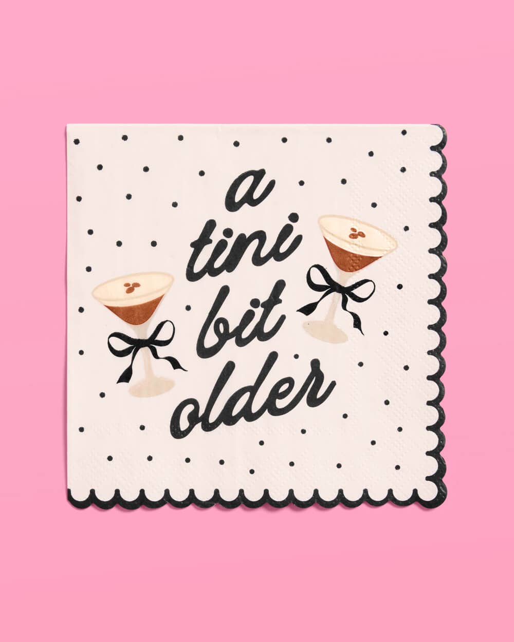 A Tini Bit Older Napkins 25 Pack | Martini, Birthday, Cheers