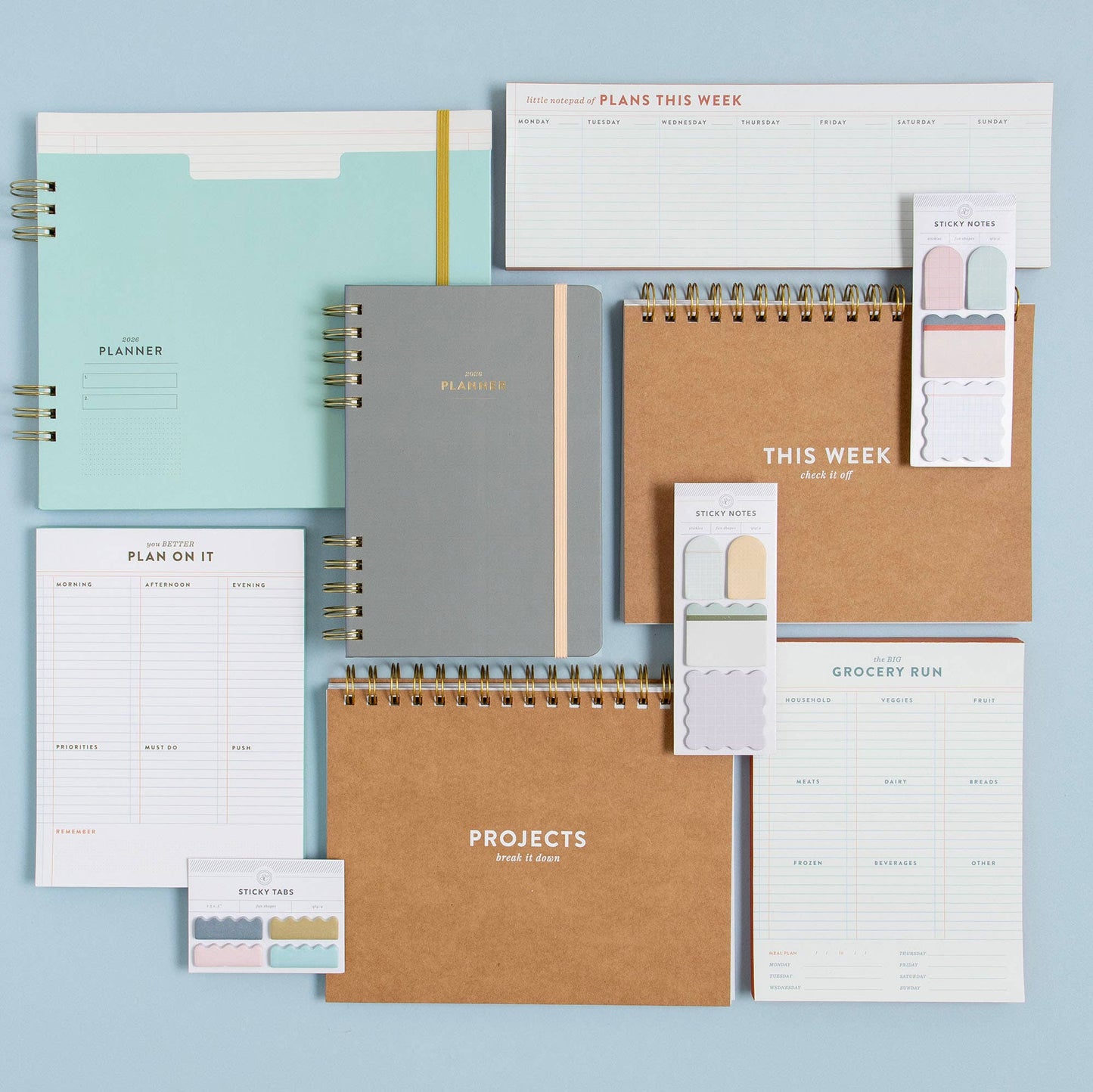 Grocery Run 6x8 Weekly Notepad