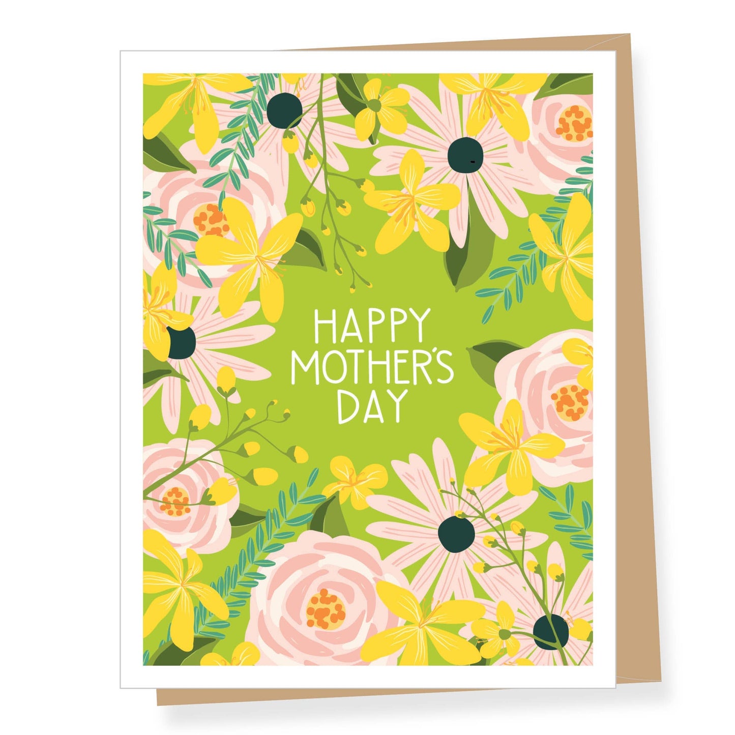 Green Floral Mother's Day Card