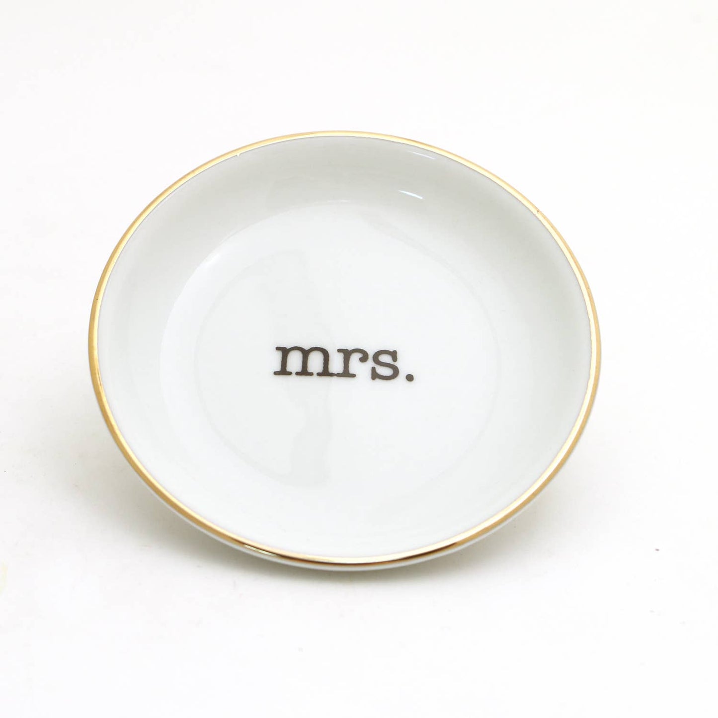 Mrs. Ring Dish with 22k Gold Accents