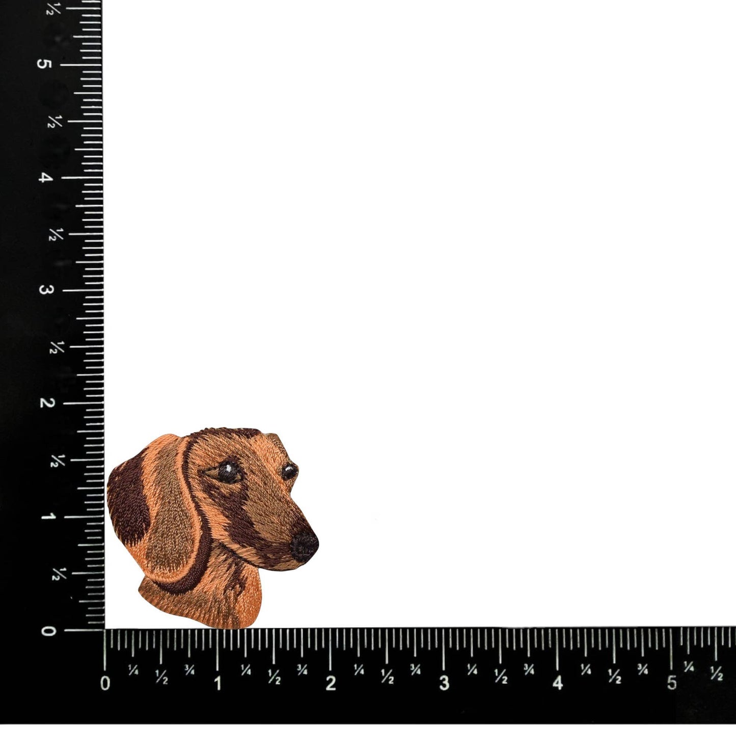 Dachshund Head - Puppy Dog - Wiener dog breed, Iron on Patch