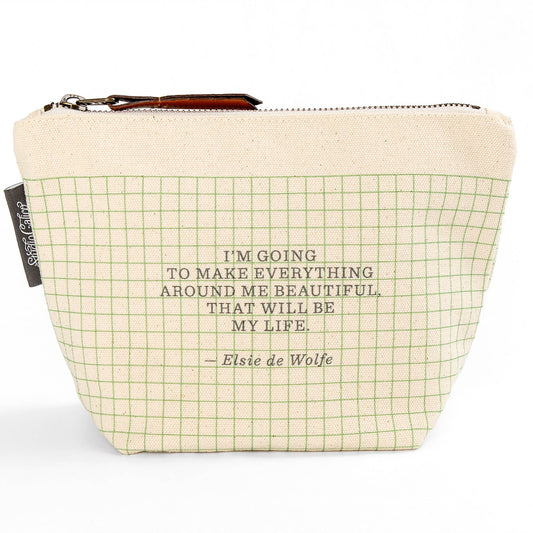 Beautiful Canvas Zipper Pouch