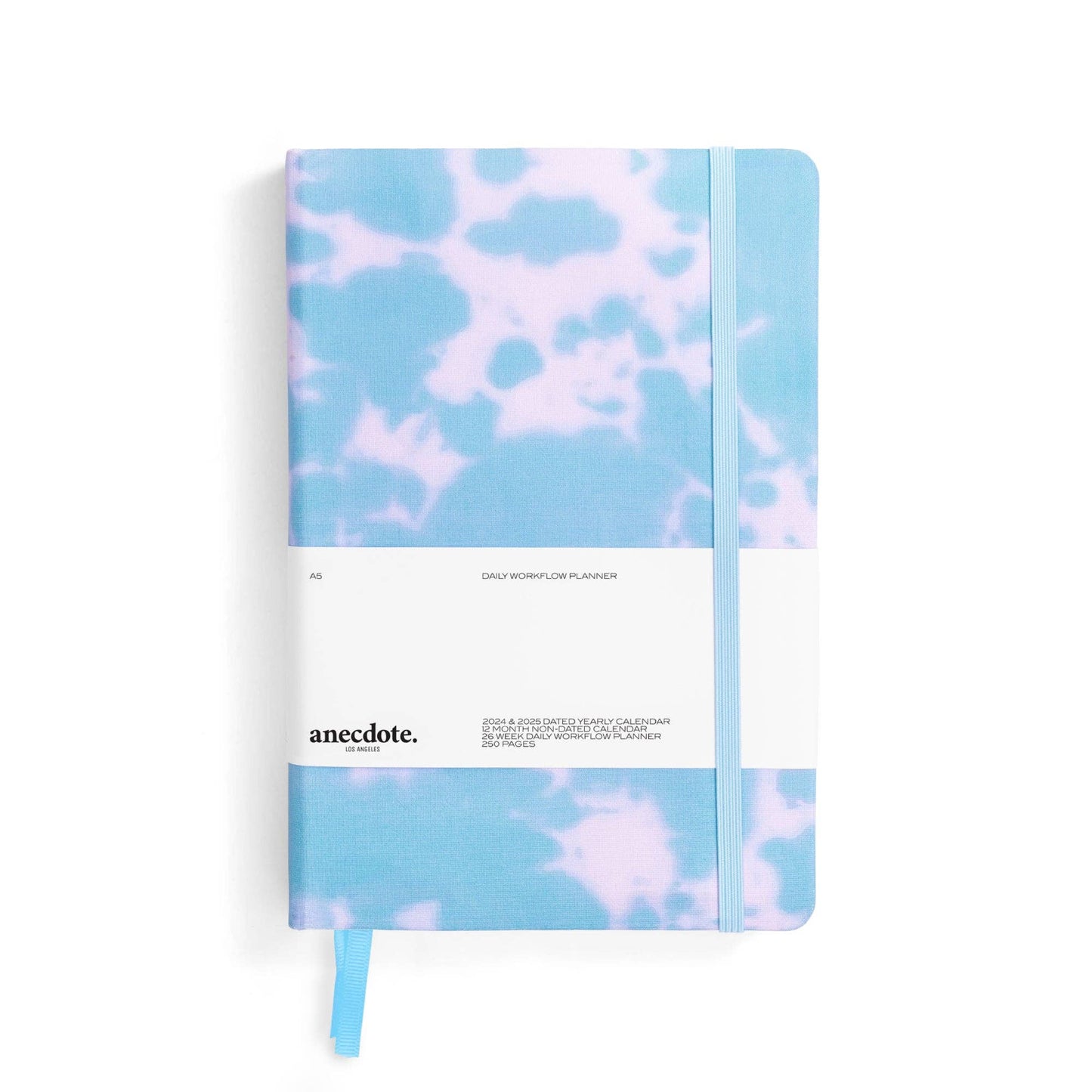 The Daily Planner - Hardcover with Library Buckram Cover: Tie Dye