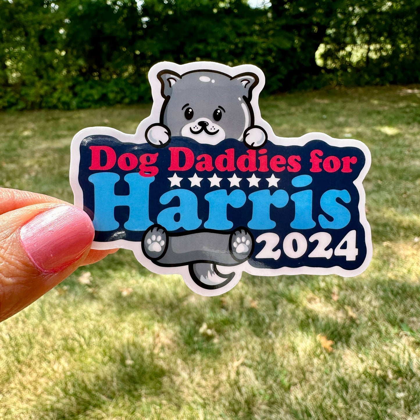 Dog Daddies for Kamala Harris Sticker 