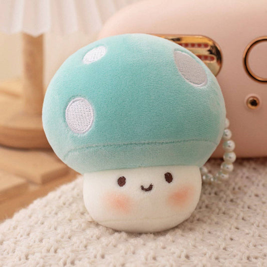 Koco - Macaron-Colored Mushroom Keychain: Mint Green