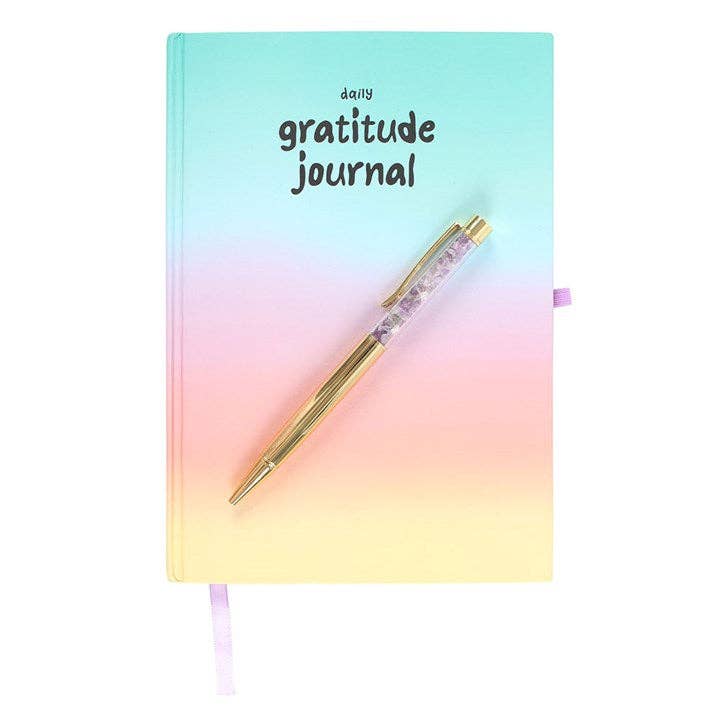 Gratitude Journal with Amethyst Pen