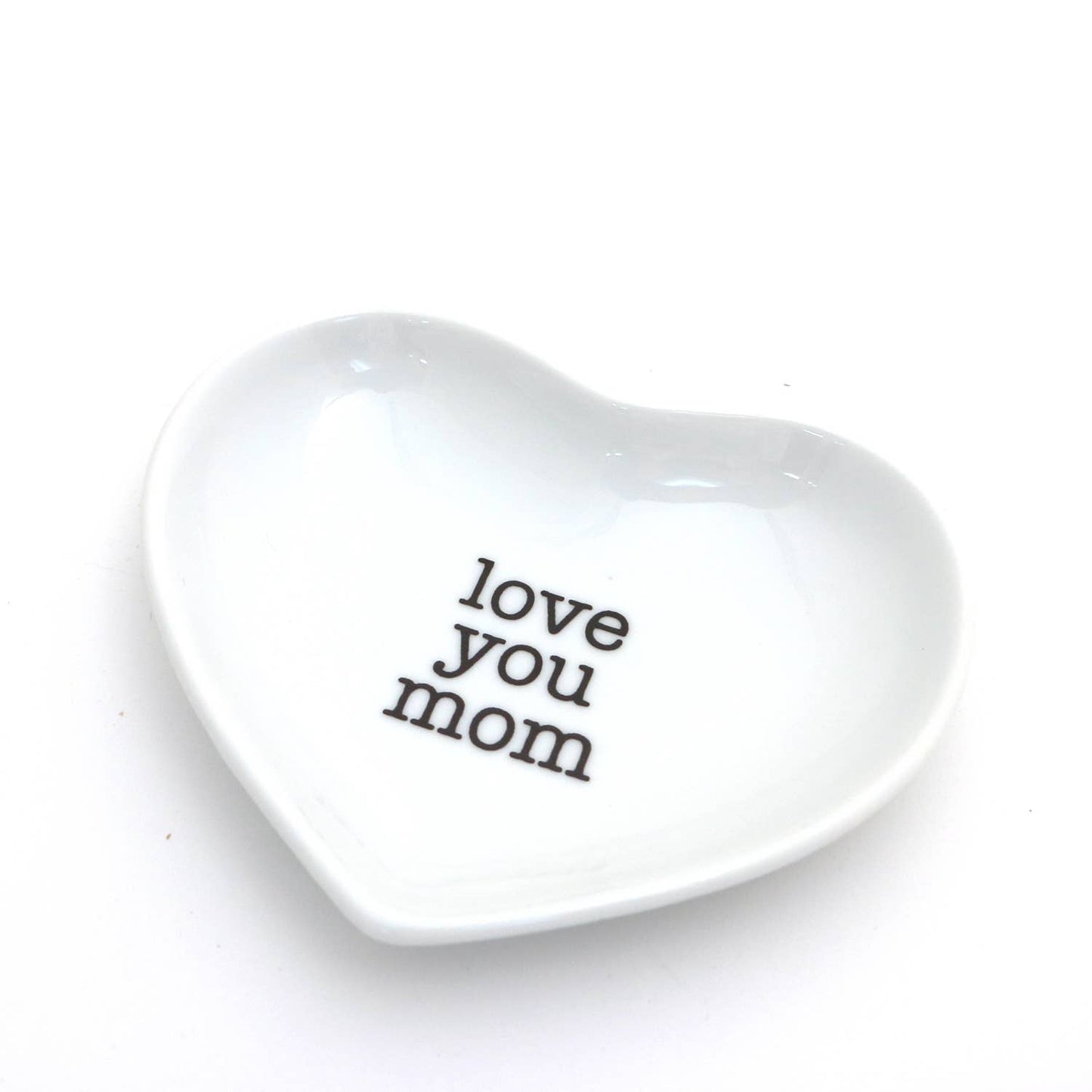Love You Mom, Mother's Day gift, Heart shaped dish ring dish