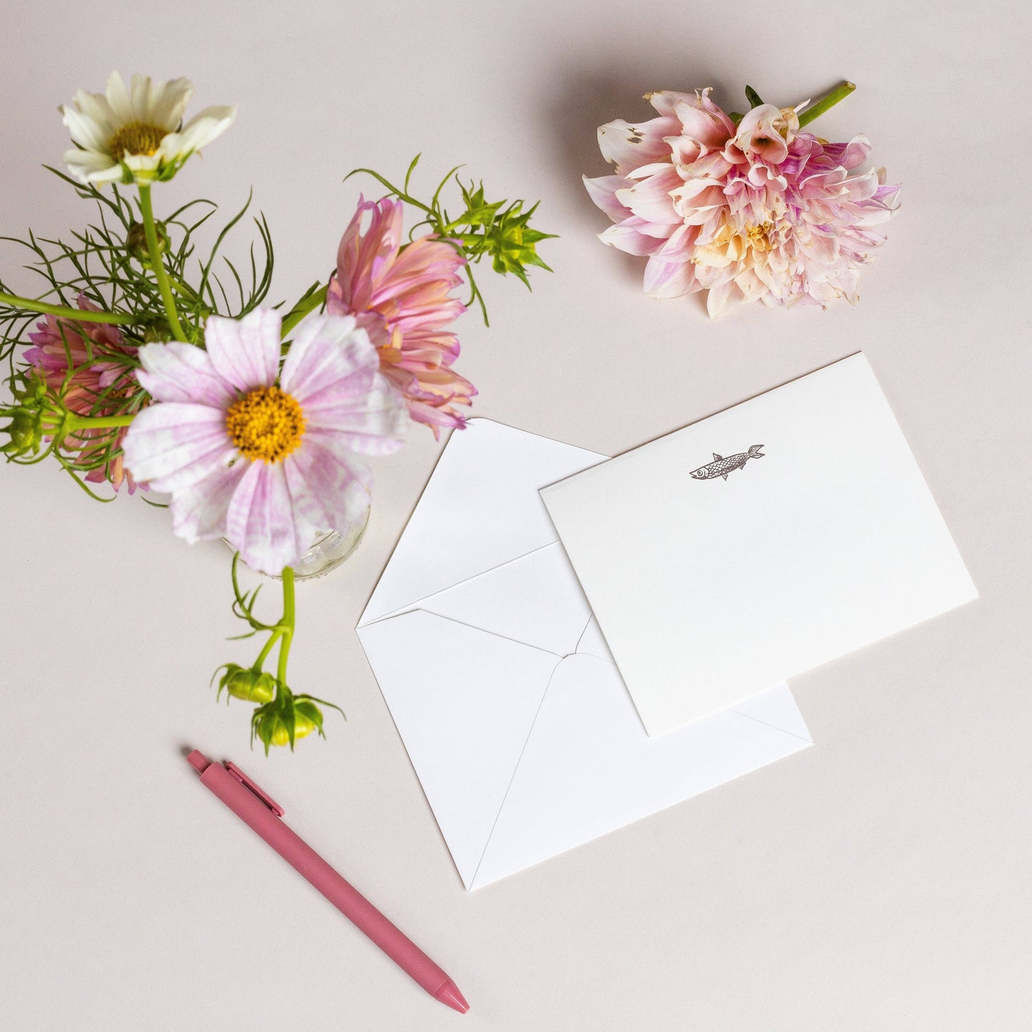 Stationery Cards - High-Quality 300 gsm Paper: Poisson (Fishy)