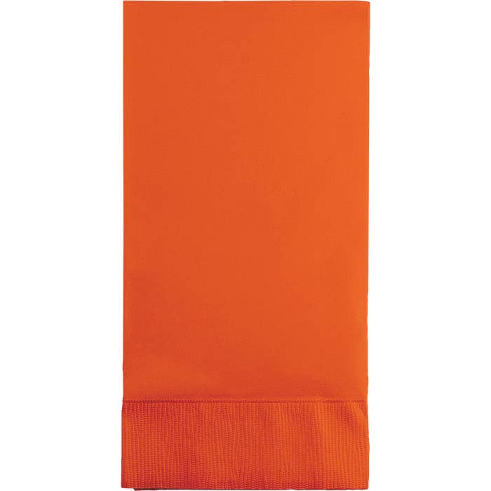 Sunkissed Orange 3 Ply Guest Towels, 16/Pkg