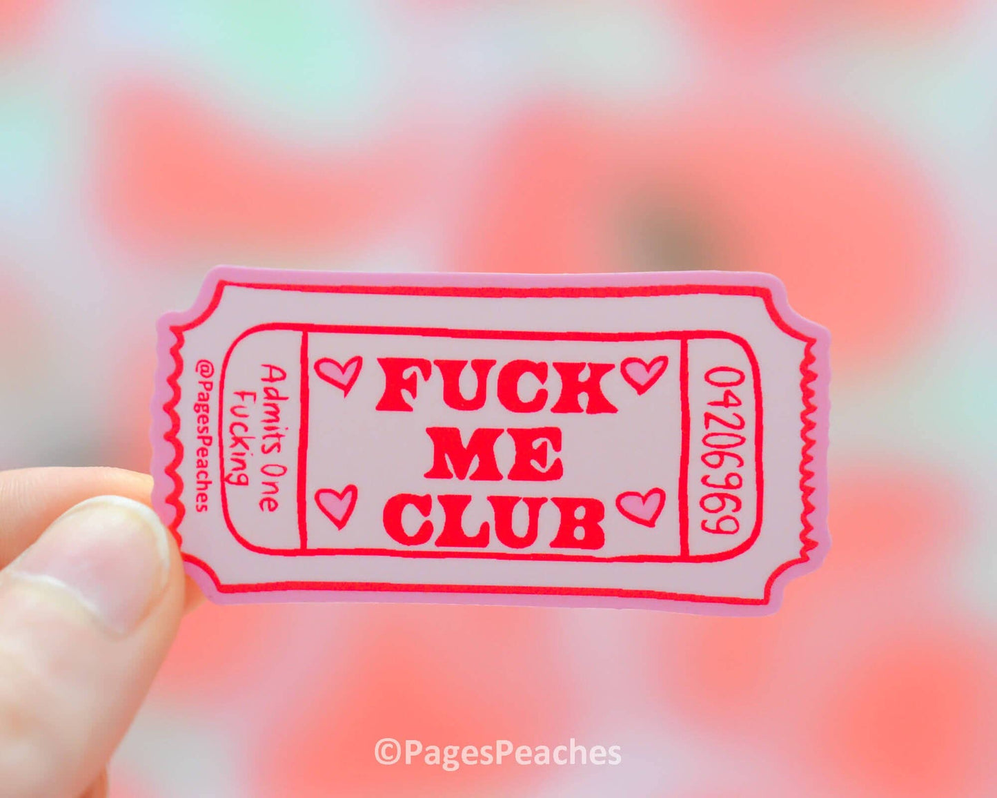 Fuck Me Club Sticker