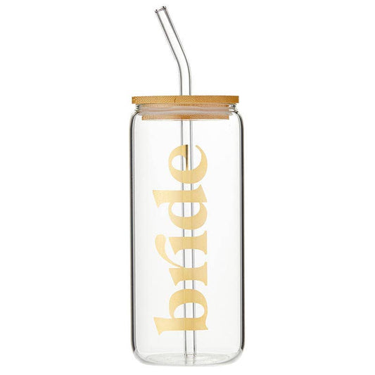 Glass Cold Brew Tumbler - Bride