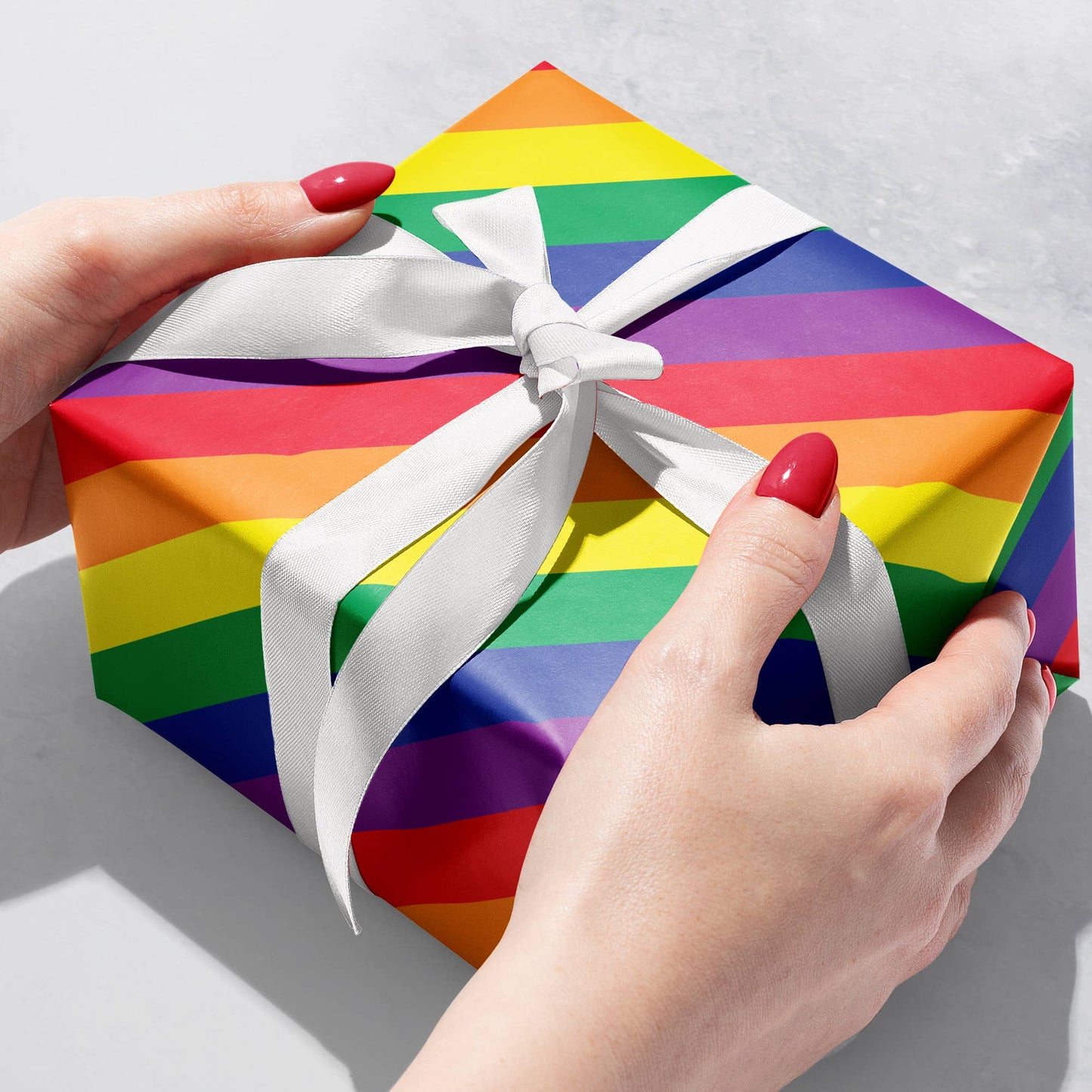 Rainbow Stripe Gift Wrapping Paper