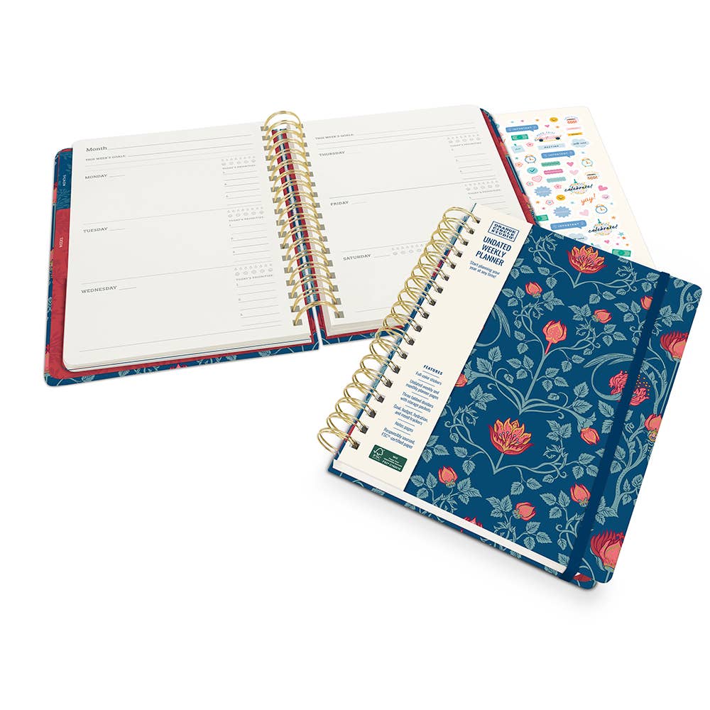 Garden Renaissance Undated Tri-Tab Planner