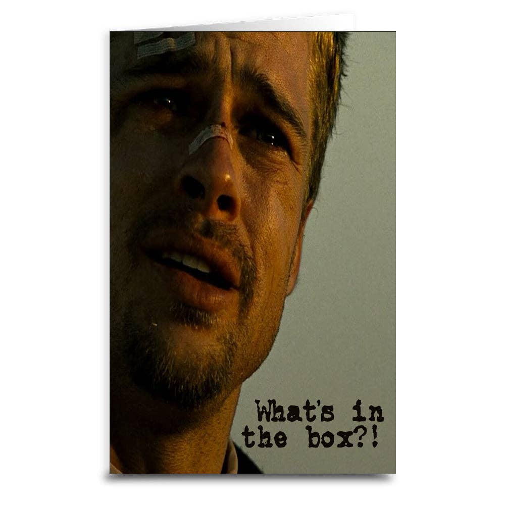 Seven "What's in the Box" Card: Card & Envelope Only