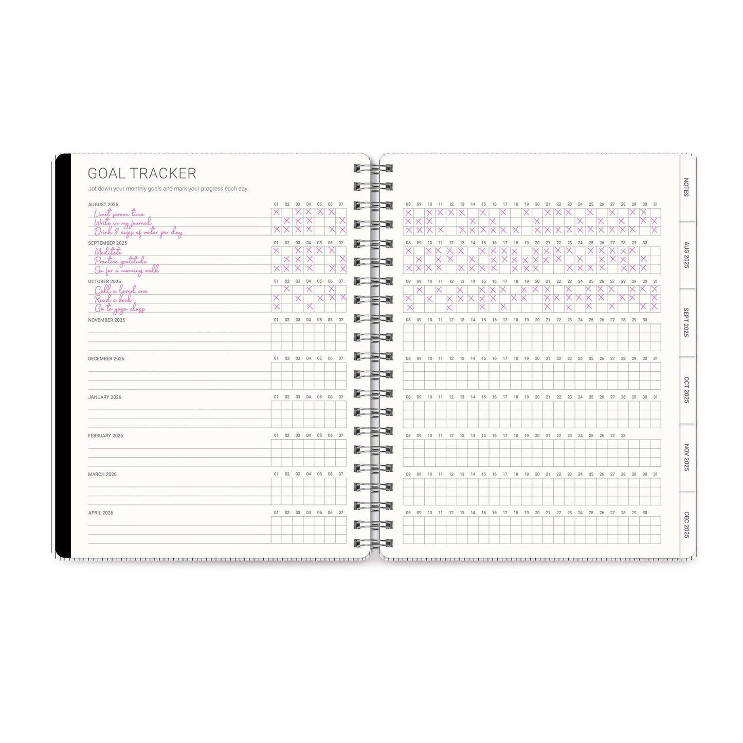 2026 Midnight Black Baxter Planner