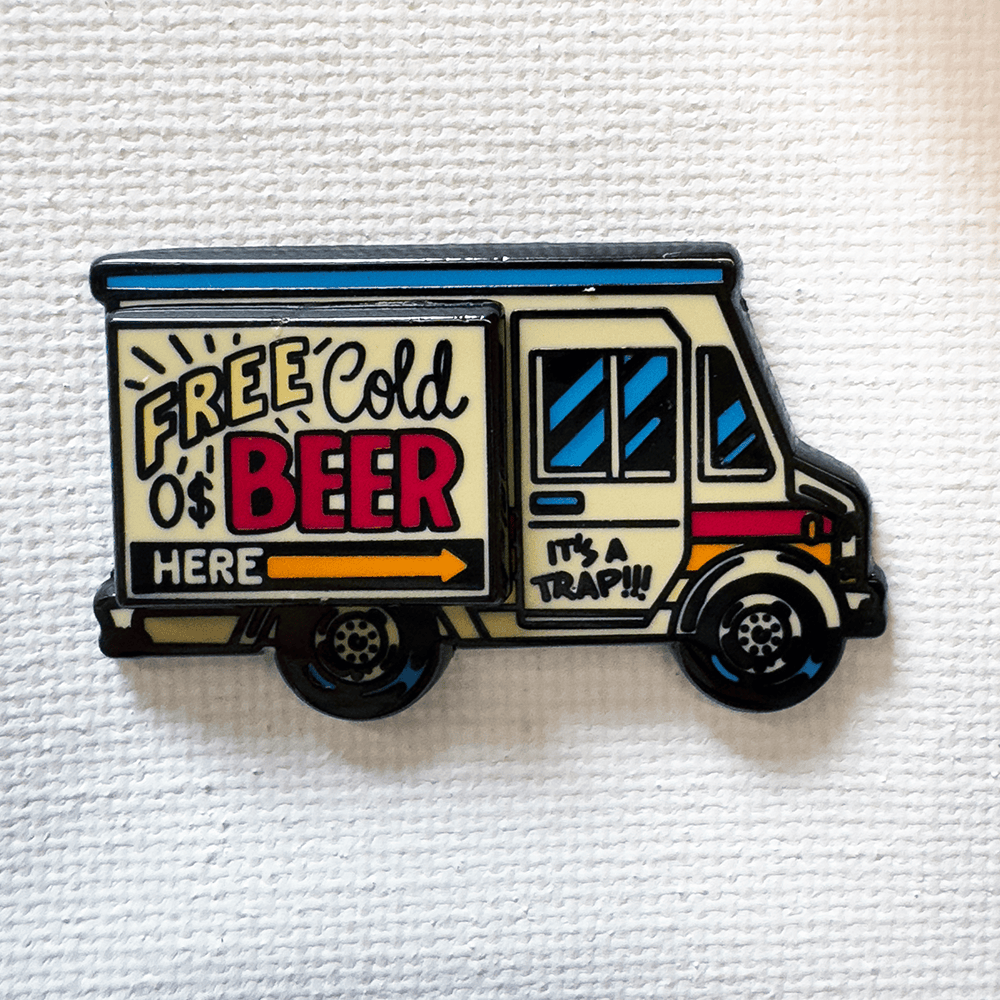 Beer Truck Deluxe Pin