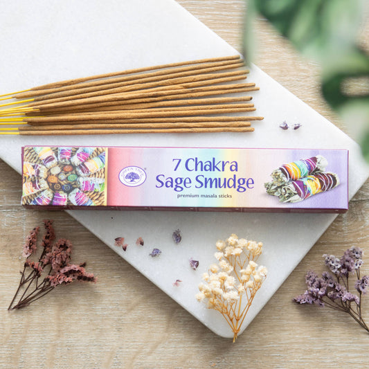 7 Chakra Sage Smudge Incense Sticks