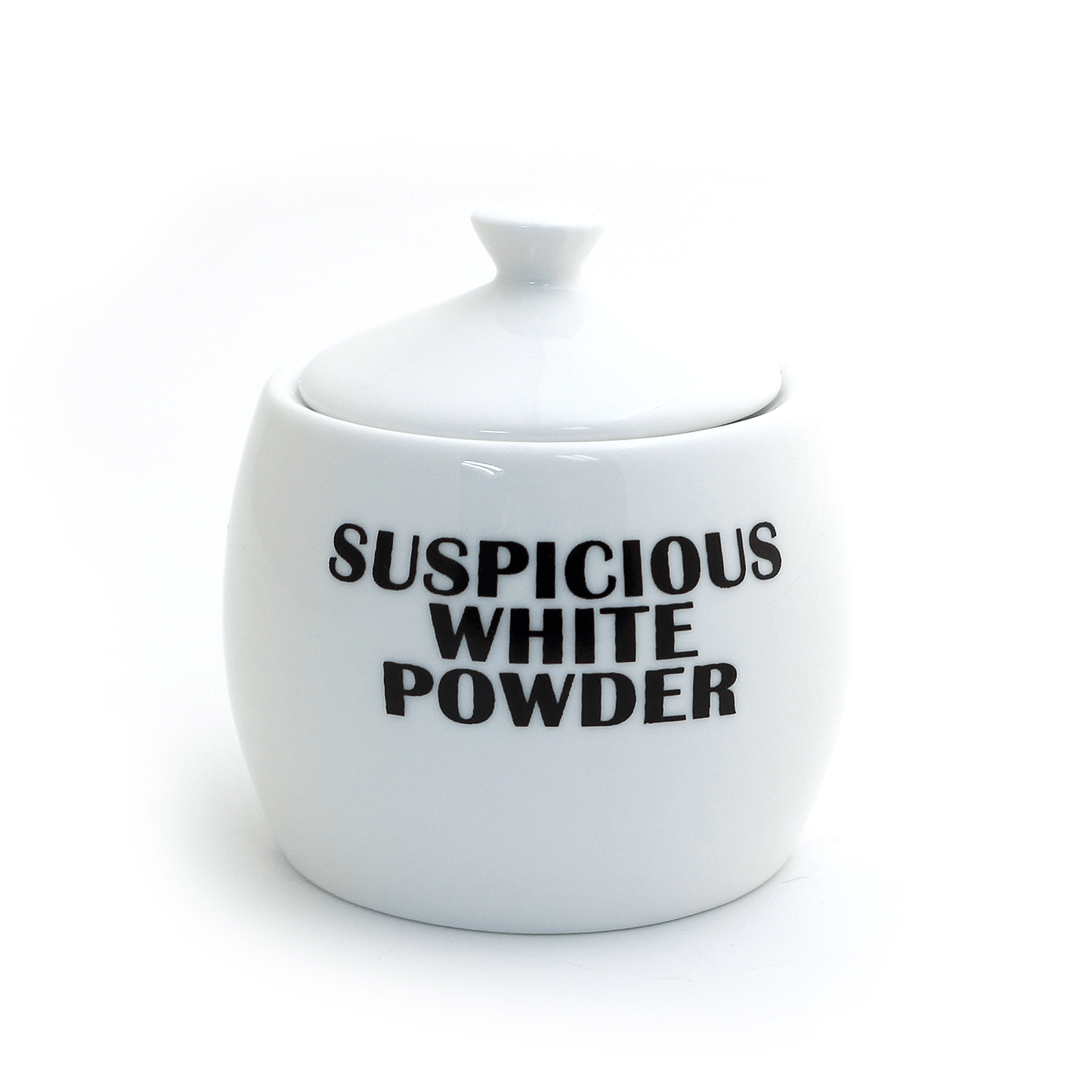 Suspicious White Powder Round Sugar Bowl - LIMITED EDITION