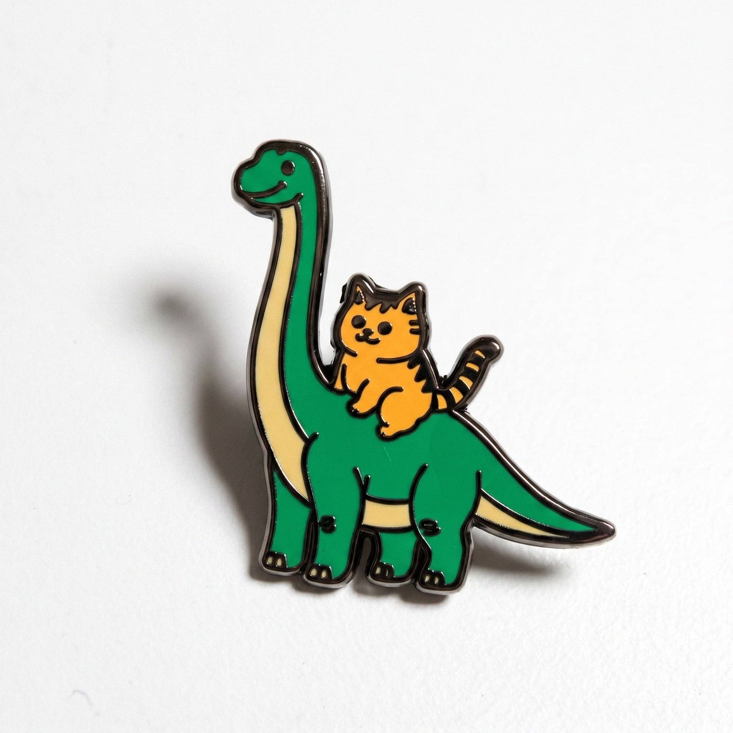 Dino Cat Pin (Sauropod Variant)