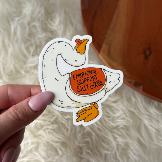 Emotional Support Silly Goose Sticker