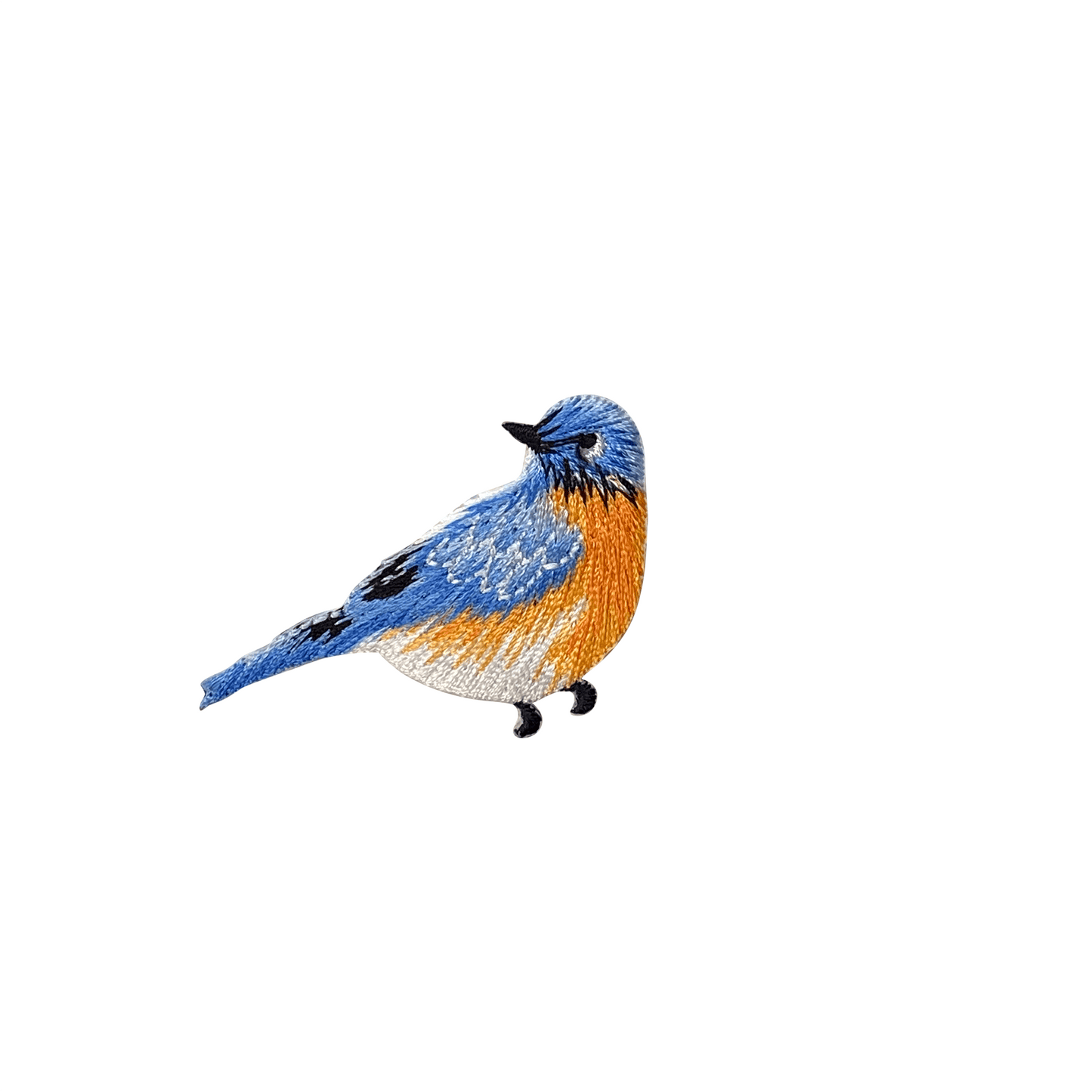 Blue Bird - Bluebird - Facing Right - Iron on Patch