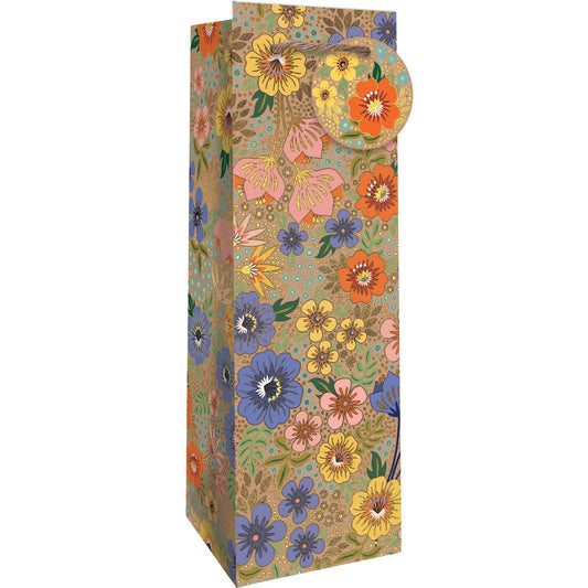 Golden Floral - Totes - Bottle