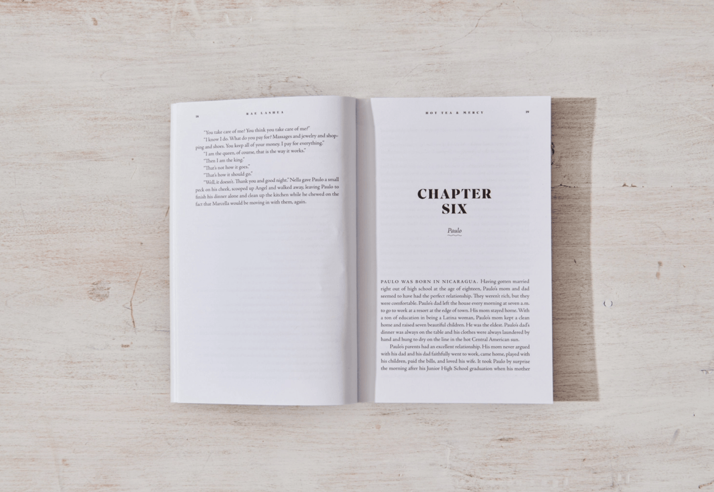 Hot Tea and Mercy - fiction book