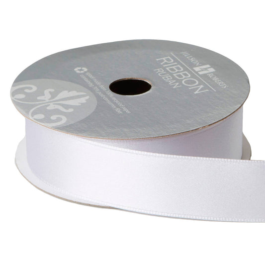 White Ribbon - Fancy Satin 1"