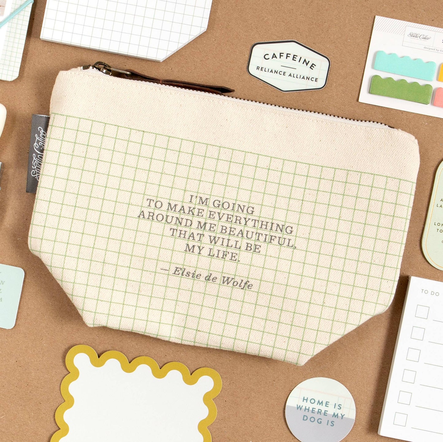 Beautiful Canvas Zipper Pouch